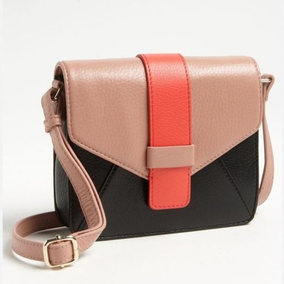 Halogen Crossbody Purse Peach Navy Blue - Picture 7 of 8